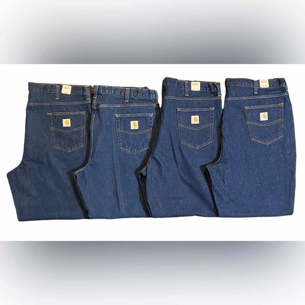 NEW 4 pairs of Carhartt Jeans 100% Cotton Men’s Size 42x32